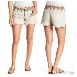* nwt free people embroidered shorts 1223